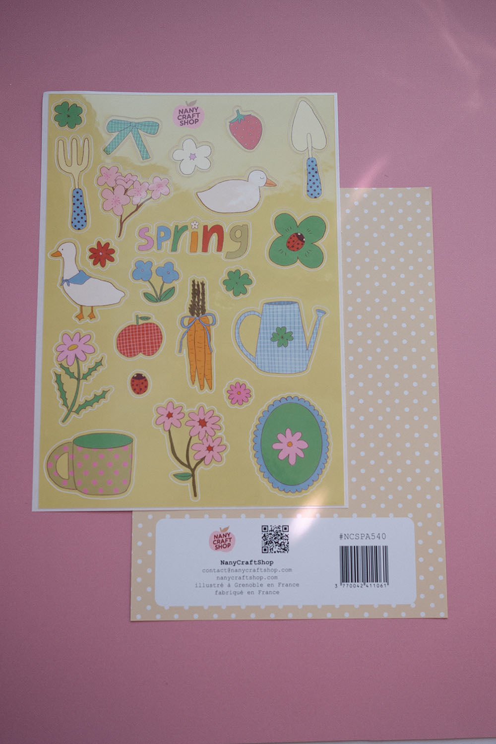 Planche stickers Jardin de printemps 🍓