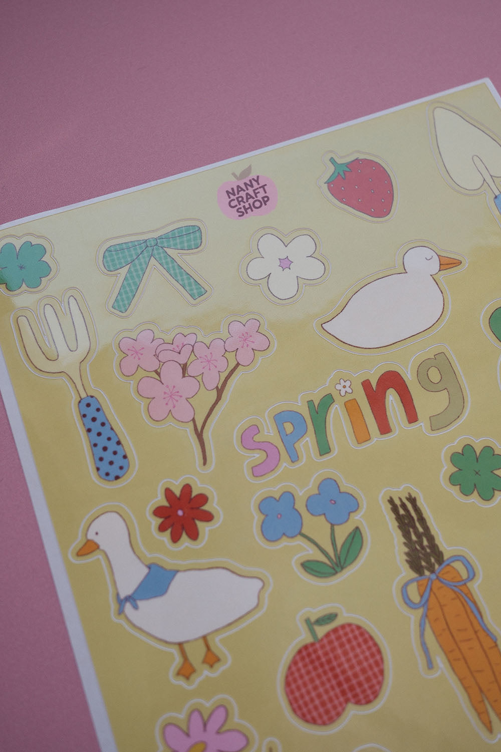 Planche stickers Jardin de printemps 🍓