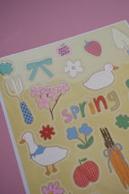 Planche stickers Jardin de printemps 🍓