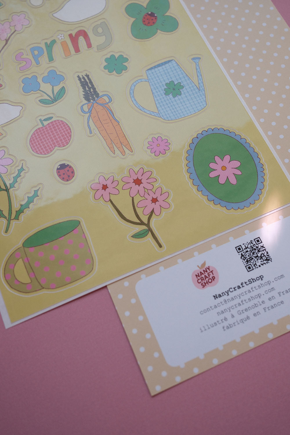 Planche stickers Jardin de printemps 🍓