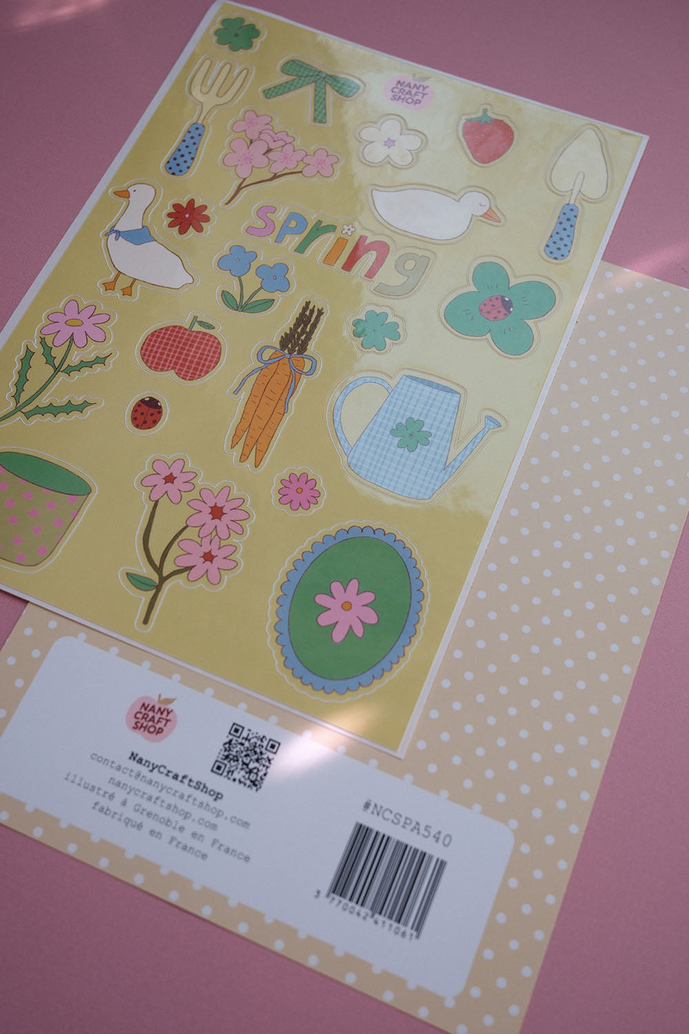 Planche stickers Jardin de printemps 🍓