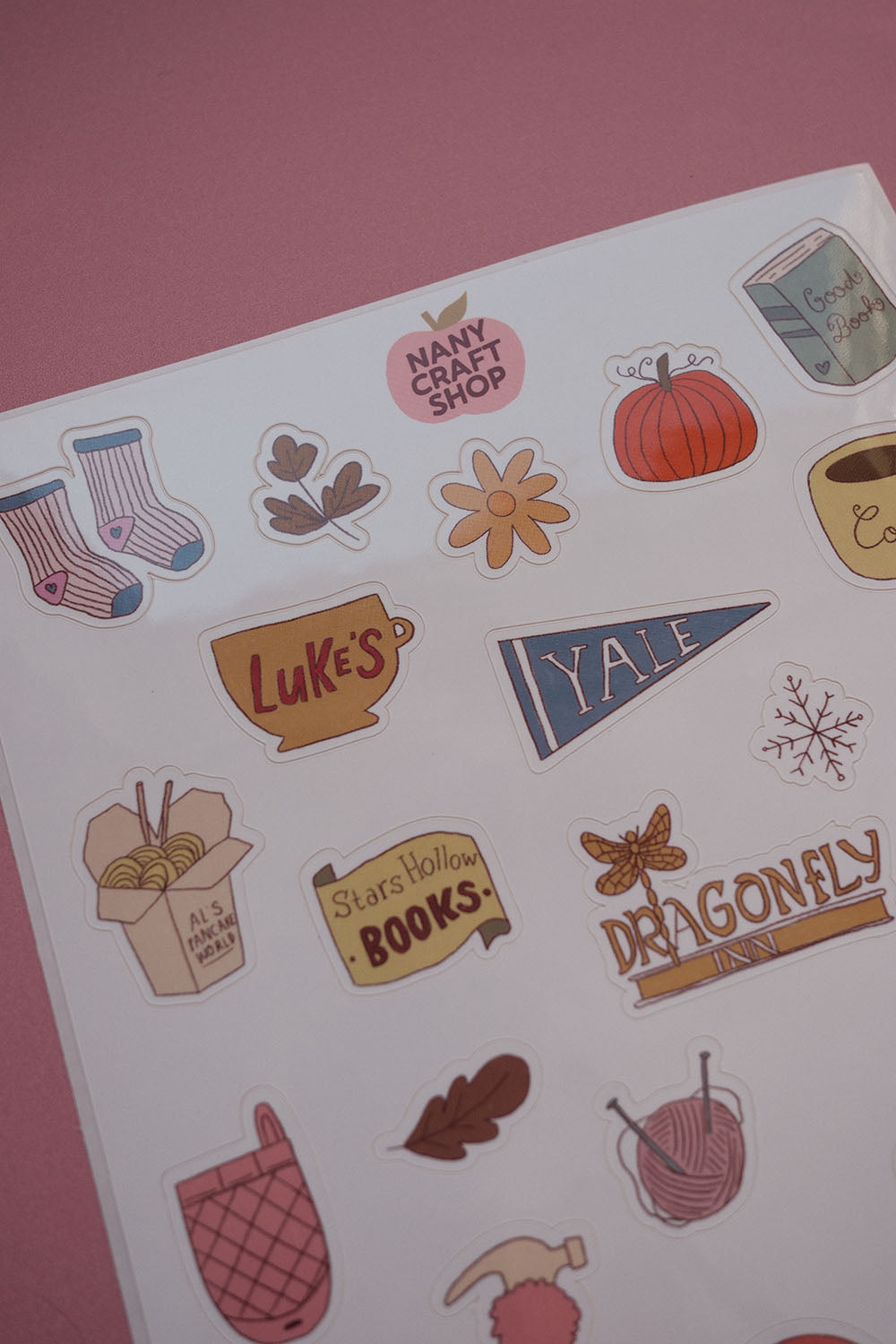 Planche stickers Gilmore Girls inspiration A5