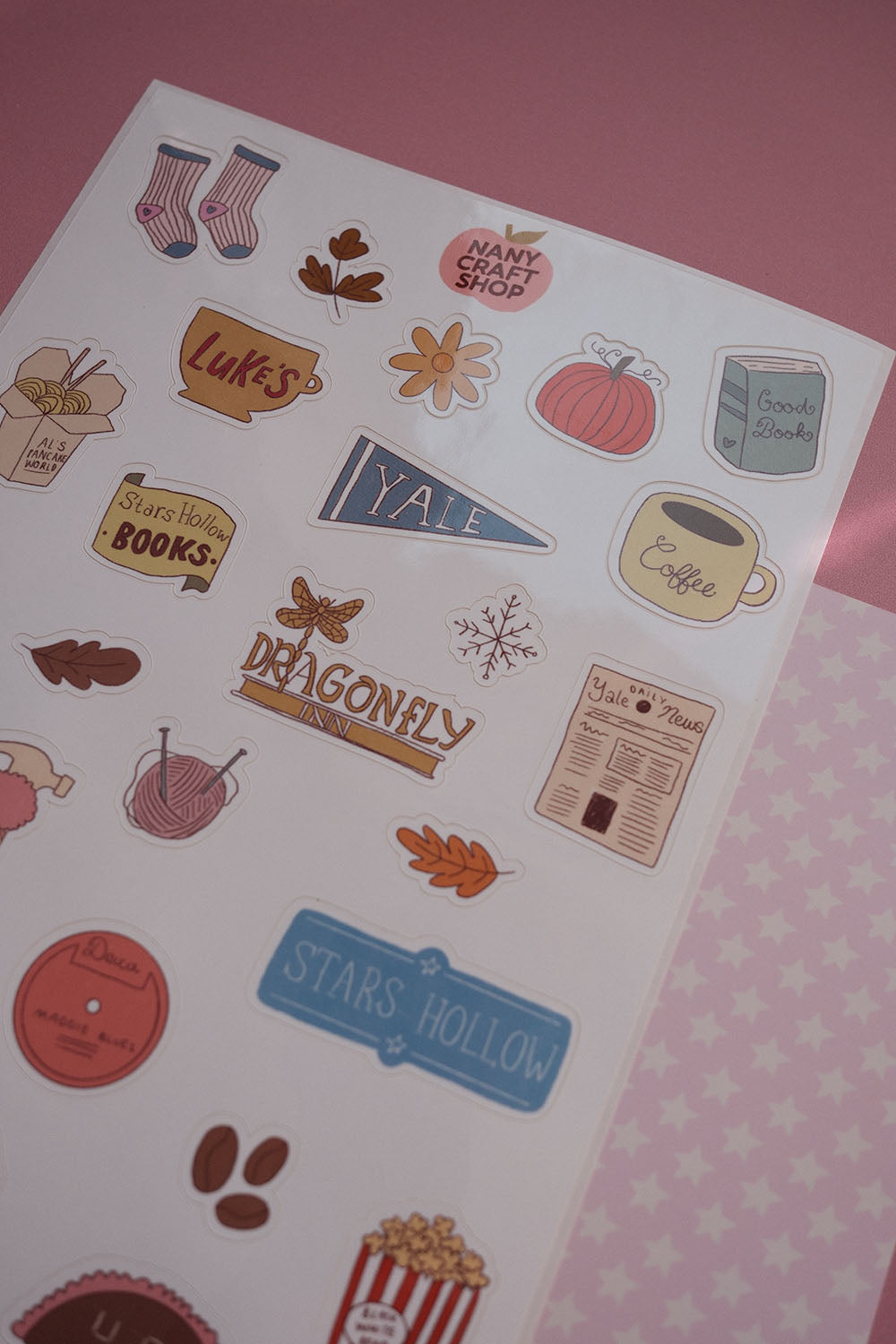 Planche stickers Gilmore Girls inspiration A5