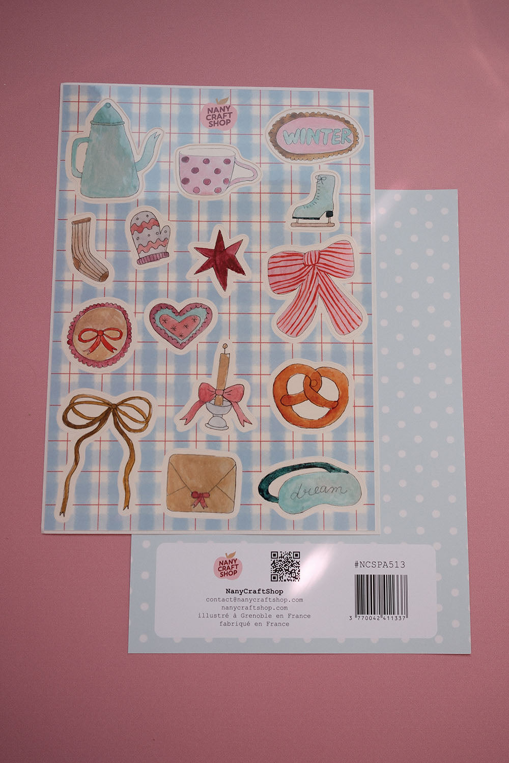 Planche stickers Sweet Winter A5