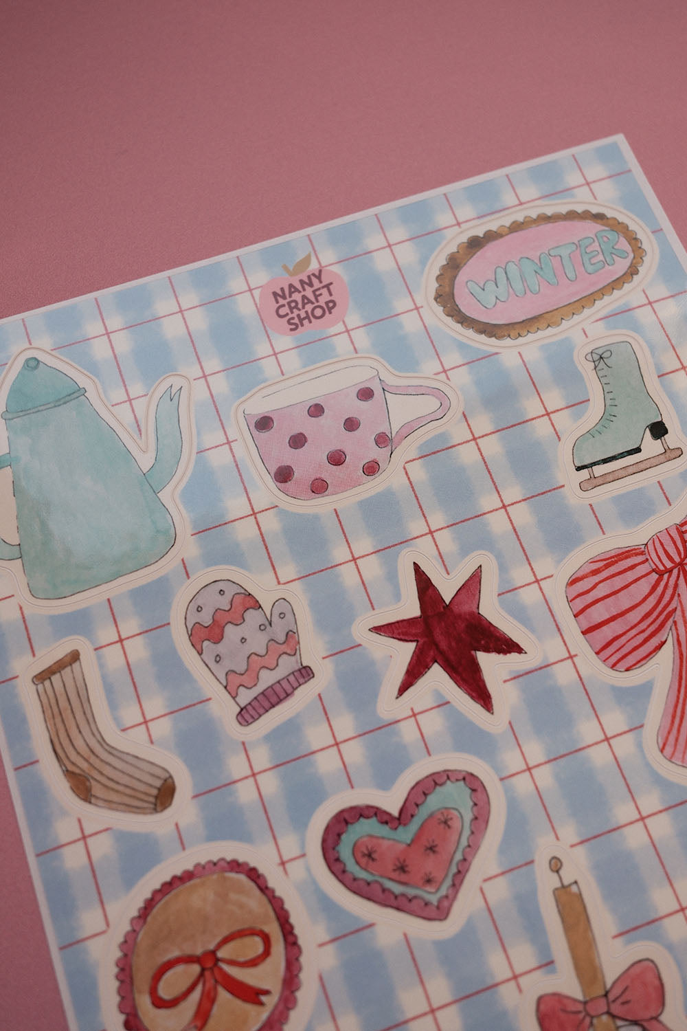 Planche stickers Sweet Winter A5