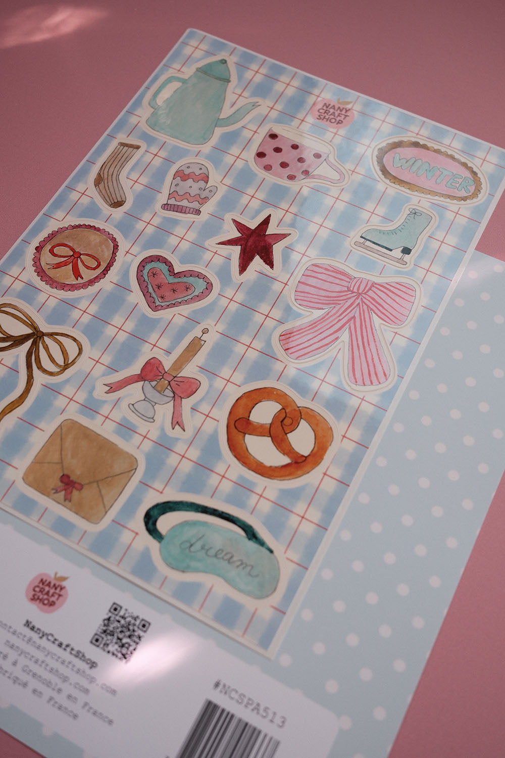 Planche stickers Sweet Winter A5