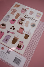 Planche stickers Café A5 ☕️