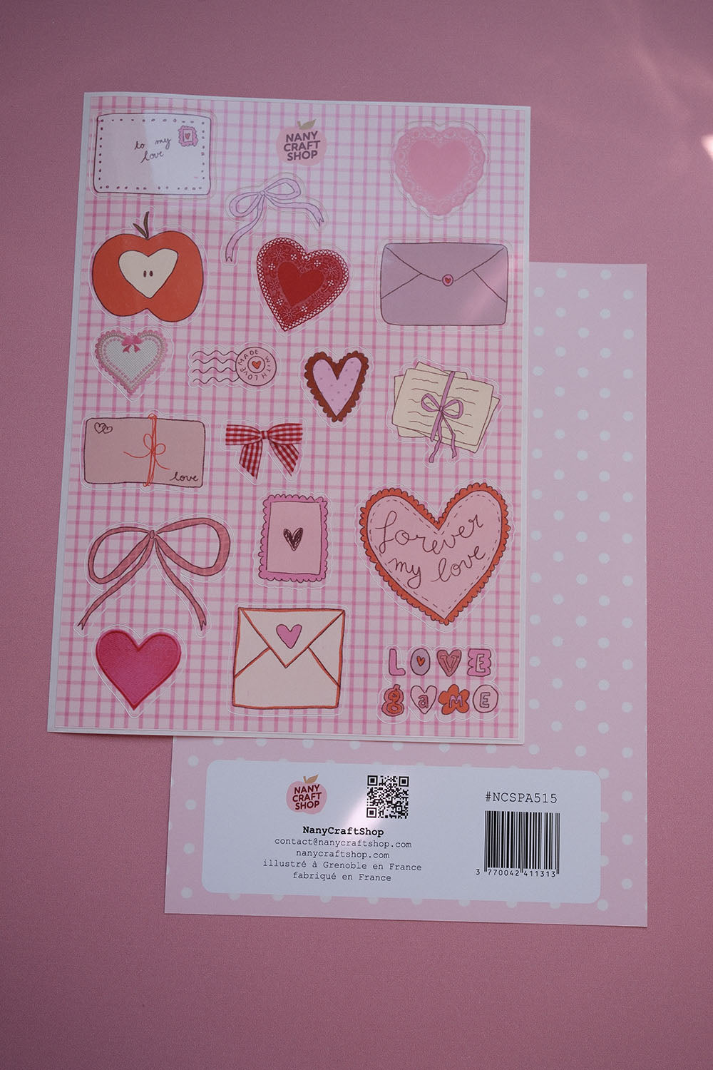 Planche stickers Saint-Valentin A5 ❤️