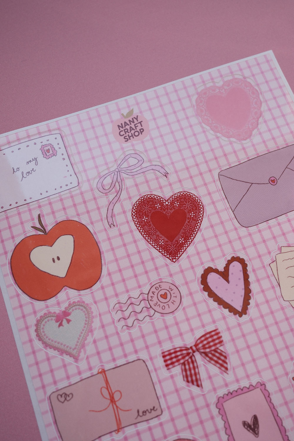 Planche stickers Saint-Valentin A5 ❤️
