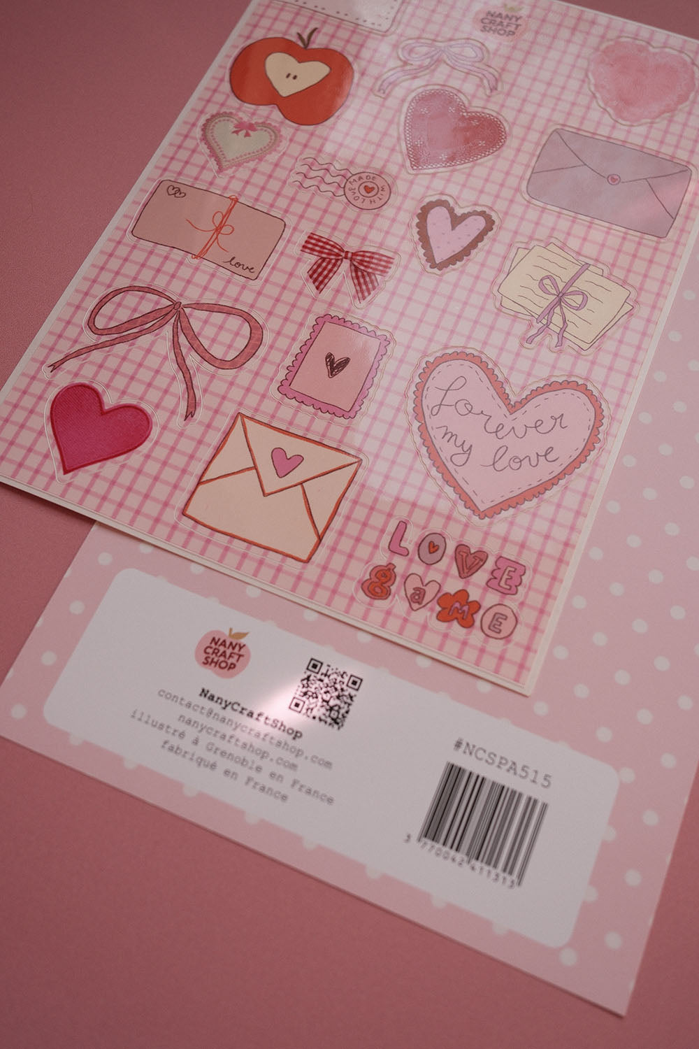Planche stickers Saint-Valentin A5 ❤️