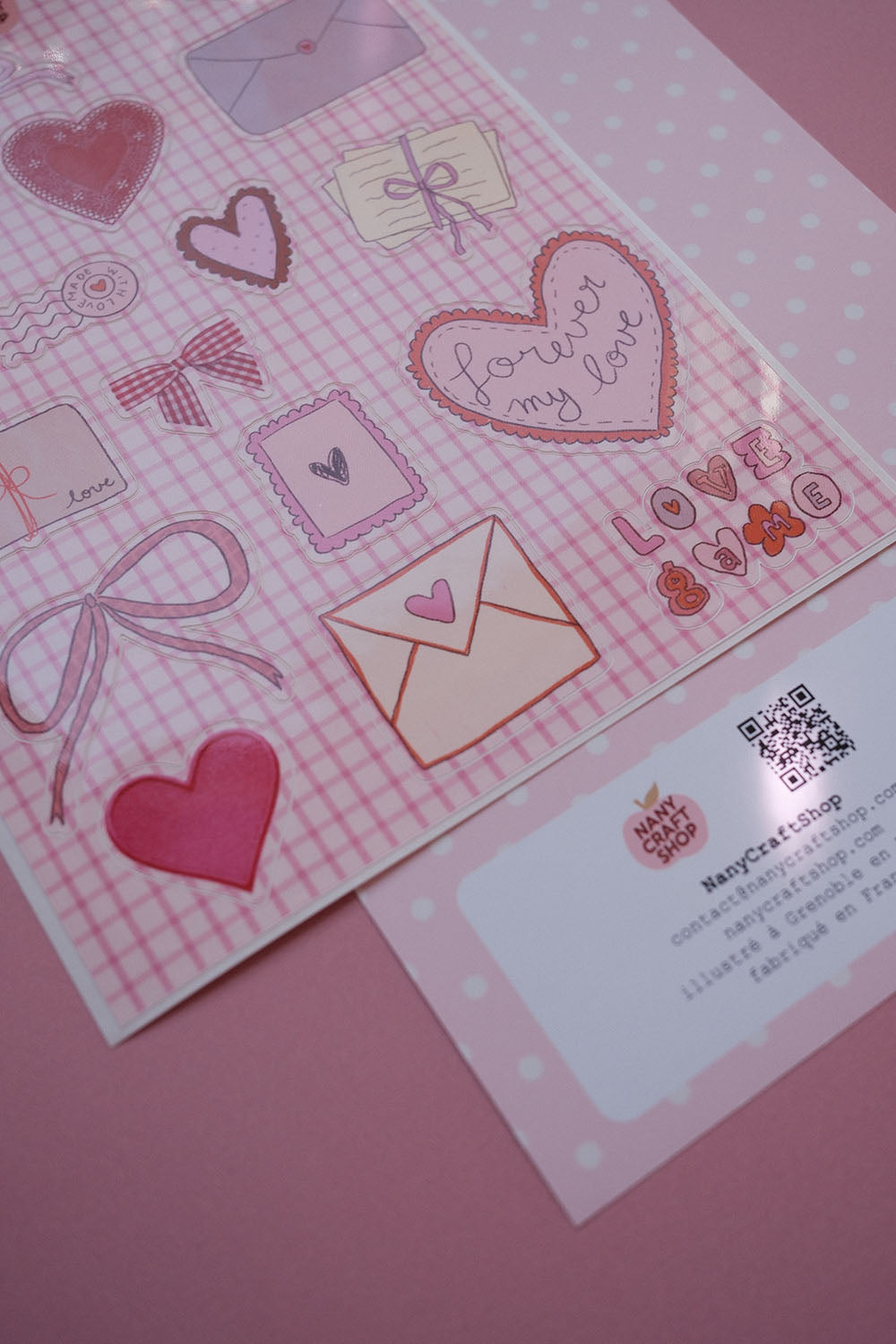 Planche stickers Saint-Valentin A5 ❤️