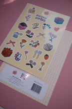 Planche stickers printemps fleuri A5 💐