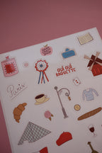Planche stickers A5 Paris 🥐