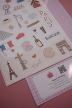 Planche stickers A5 Paris 🥐