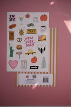 Planche stickers A5 New York City 🍎