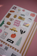 Planche stickers A5 New York City 🍎