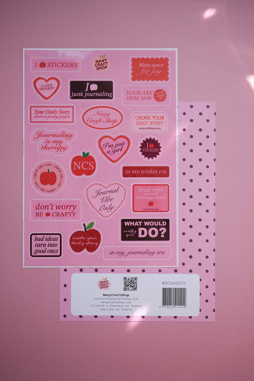Planche stickers craft and journaling A5 💕✂️