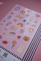 Planche stickers Cute and Cosy A5