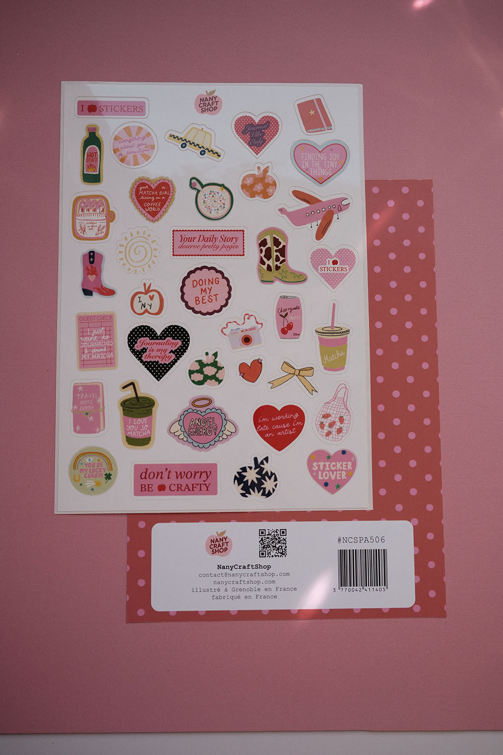 Planche stickers A5 favoris ❤️