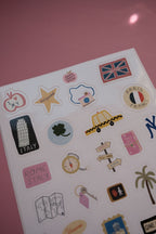 Planche stickers voyage A5 ✈️