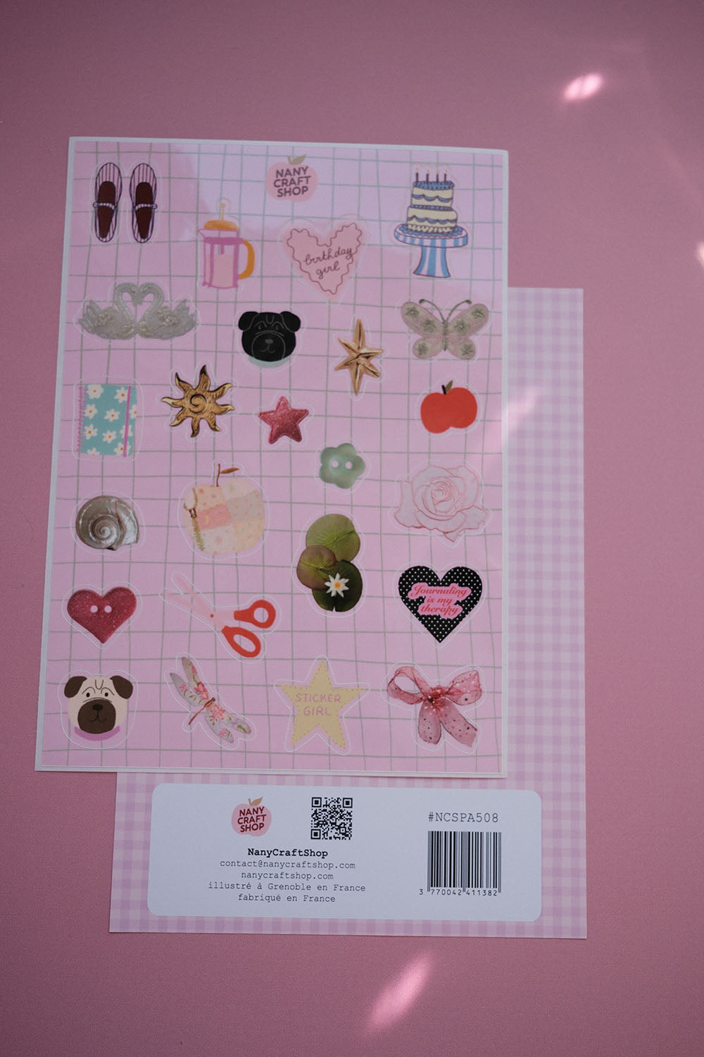 Planche de stickers août A5