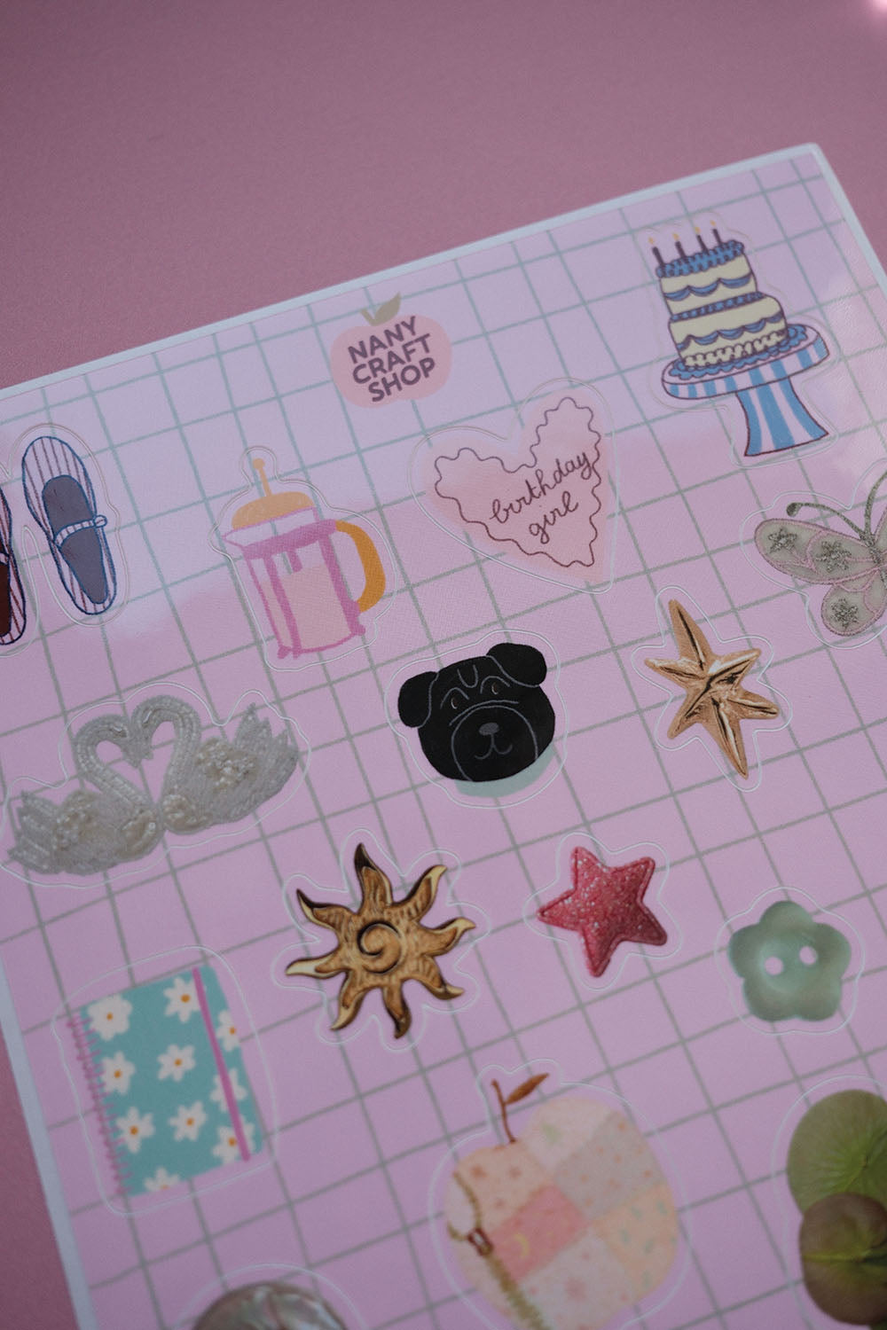 Planche de stickers août A5
