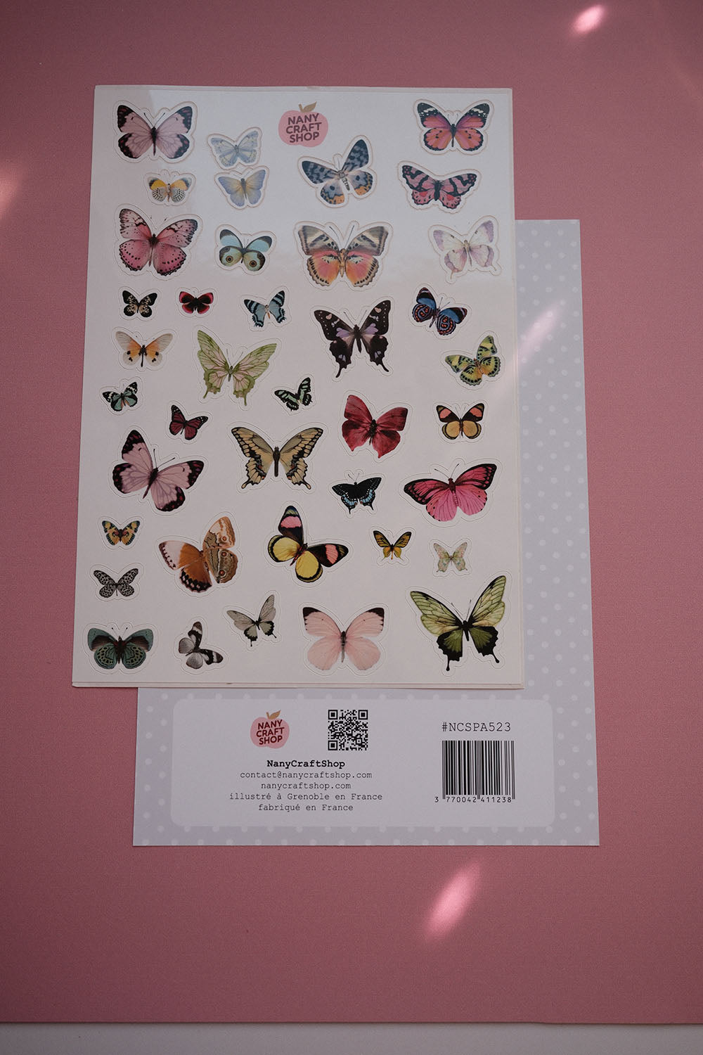Planche stickers papillons A5 🦋
