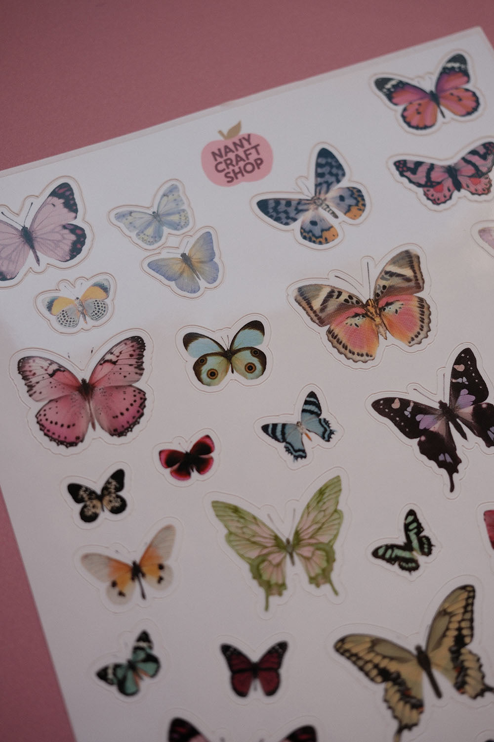 Planche stickers papillons A5 🦋