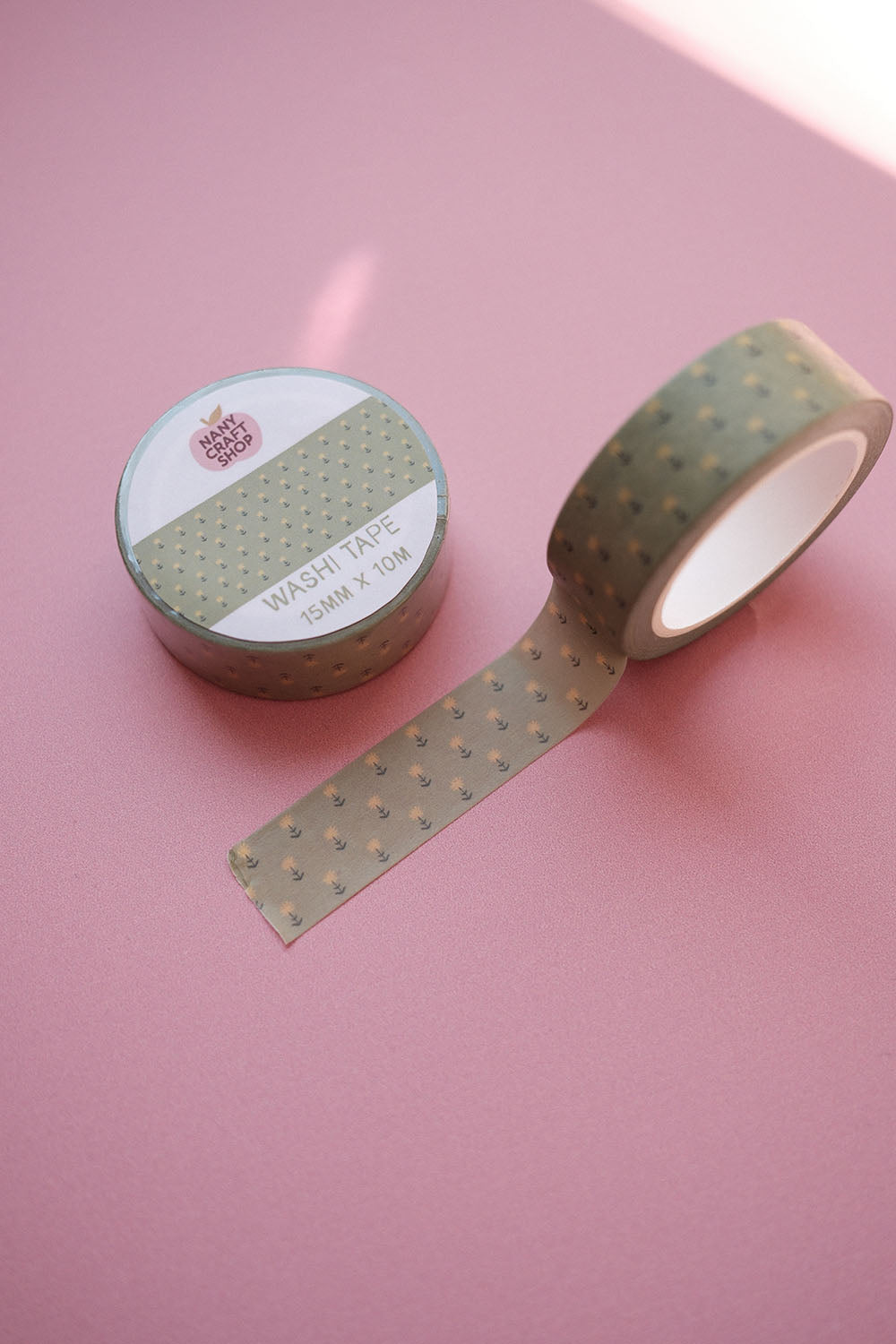 Washi Tape - fleurs jaune
