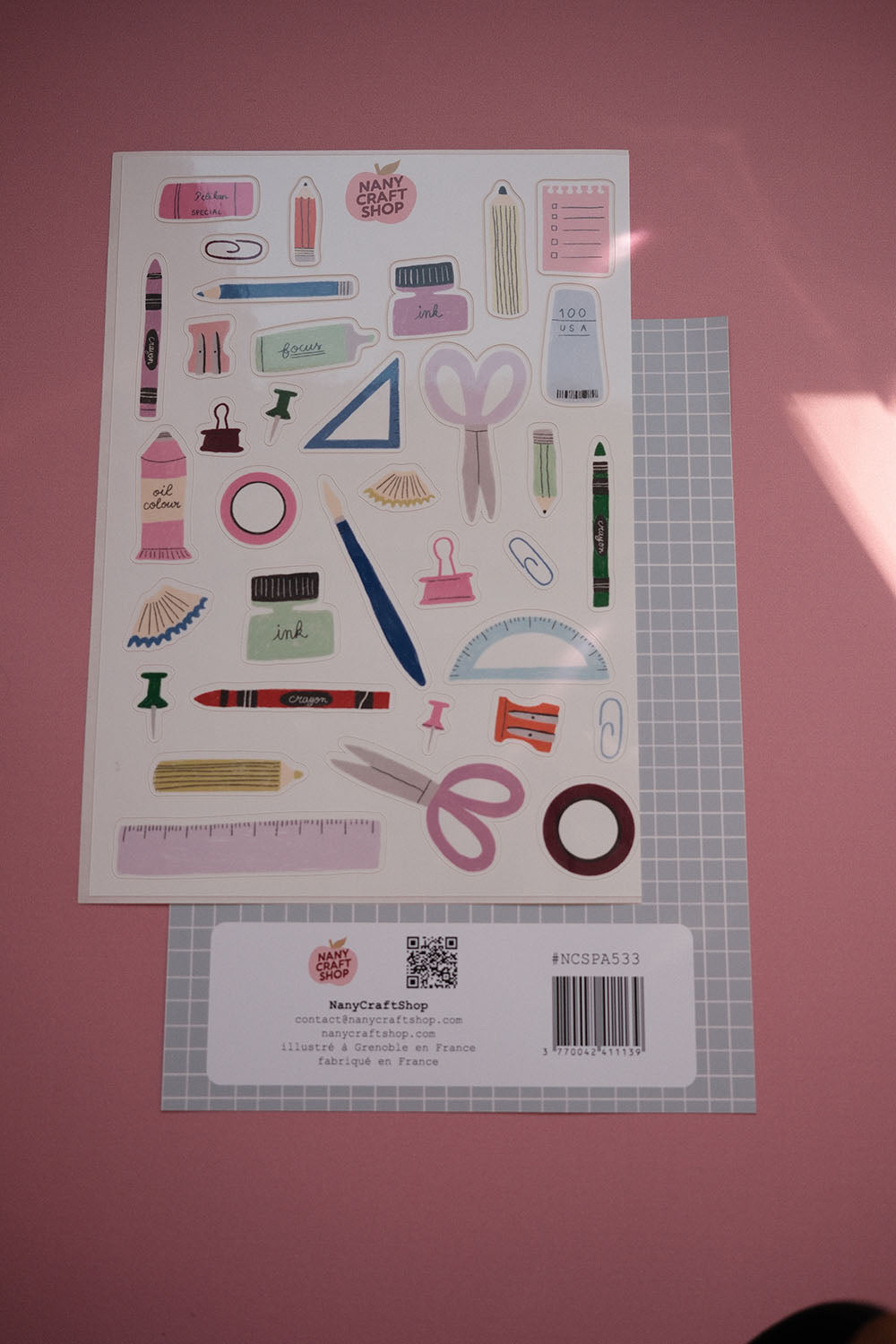 Planche stickers trousse A5 ✂️
