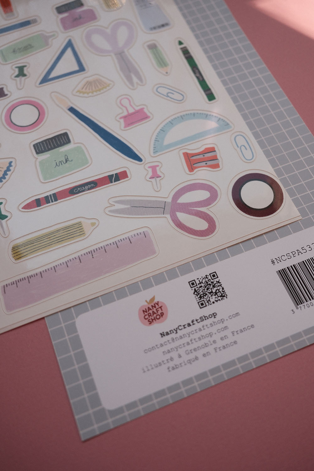 Planche stickers trousse A5 ✂️