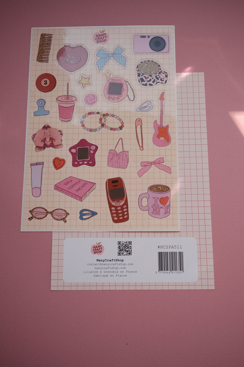 Planche stickers Nostalgie A5