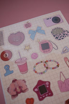 Planche stickers Nostalgie A5