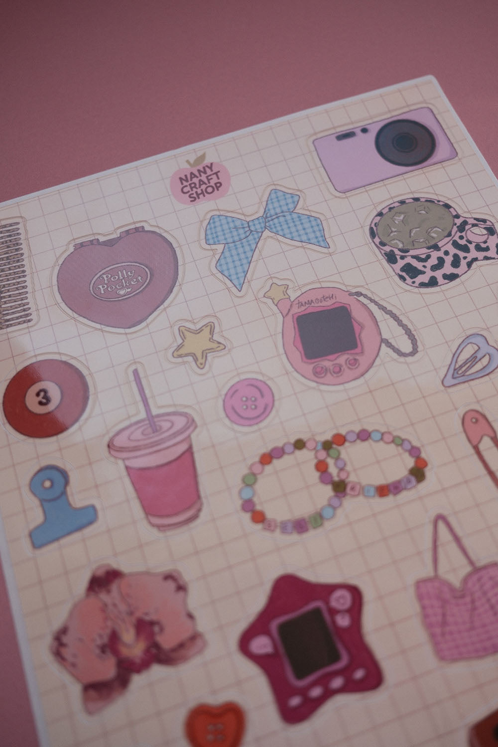 Planche stickers Nostalgie A5