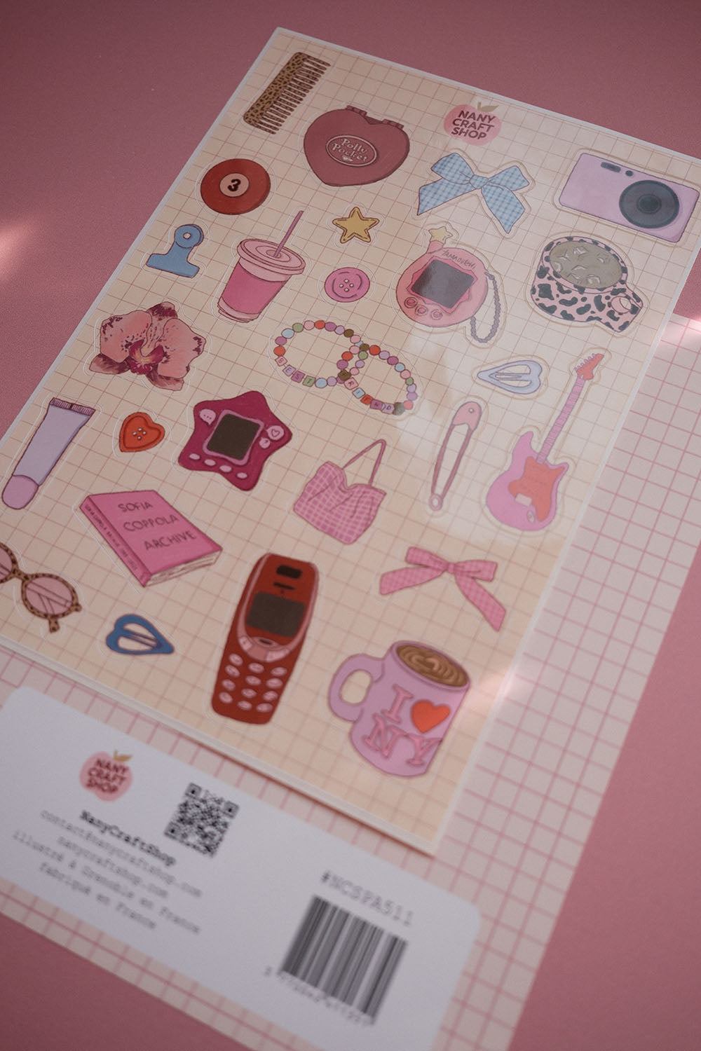 Planche stickers Nostalgie A5