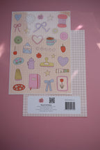 Planche stickers Printemps Pastel A5