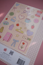 Planche stickers Printemps Pastel A5