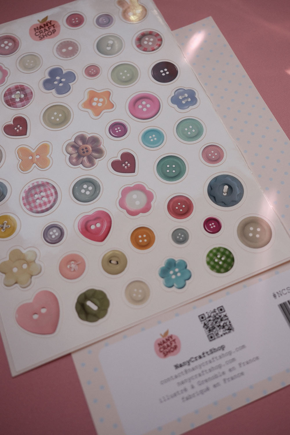 A5-Button-Aufkleberbogen