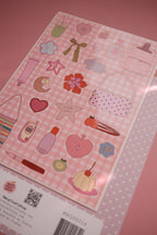 Planche stickers What's in my bag A5