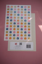 Planche stickers alphabet fleurs A5 🌸