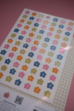Planche stickers alphabet fleurs A5 🌸