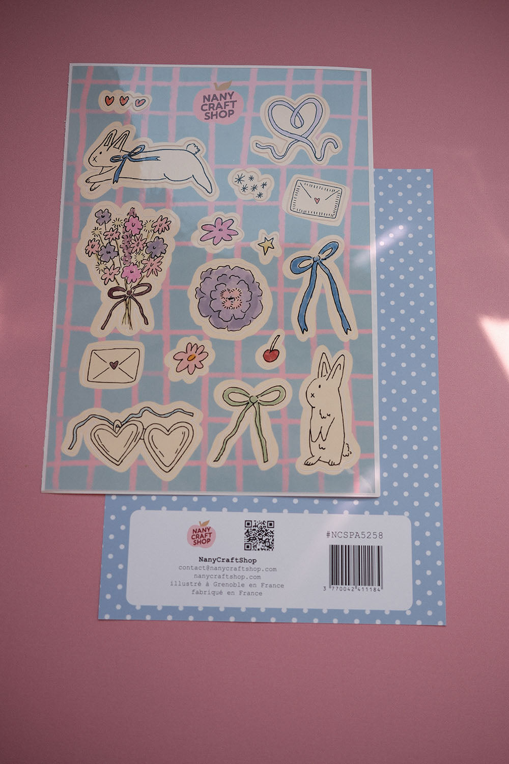 Planche stickers lapins A5 🐰