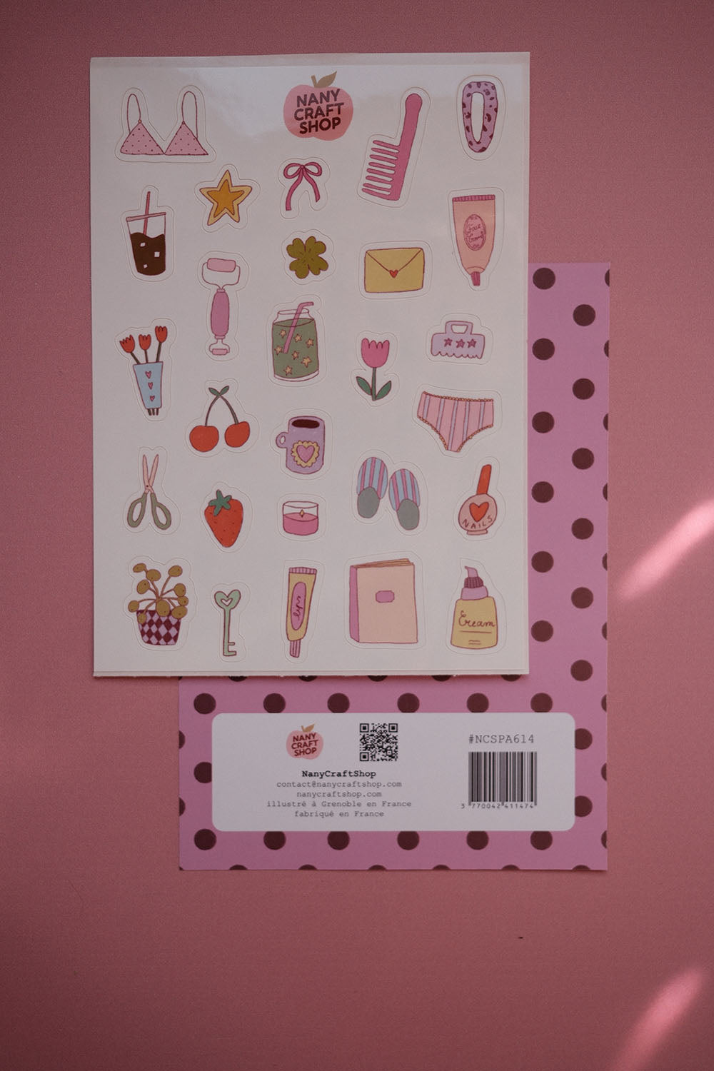 Planche stickers A6 girly things