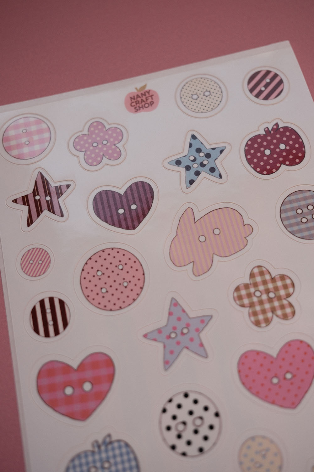 Planche stickers A6 boutons 🖤