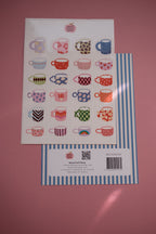 A6 Tassen-Aufkleberbogen ☕️