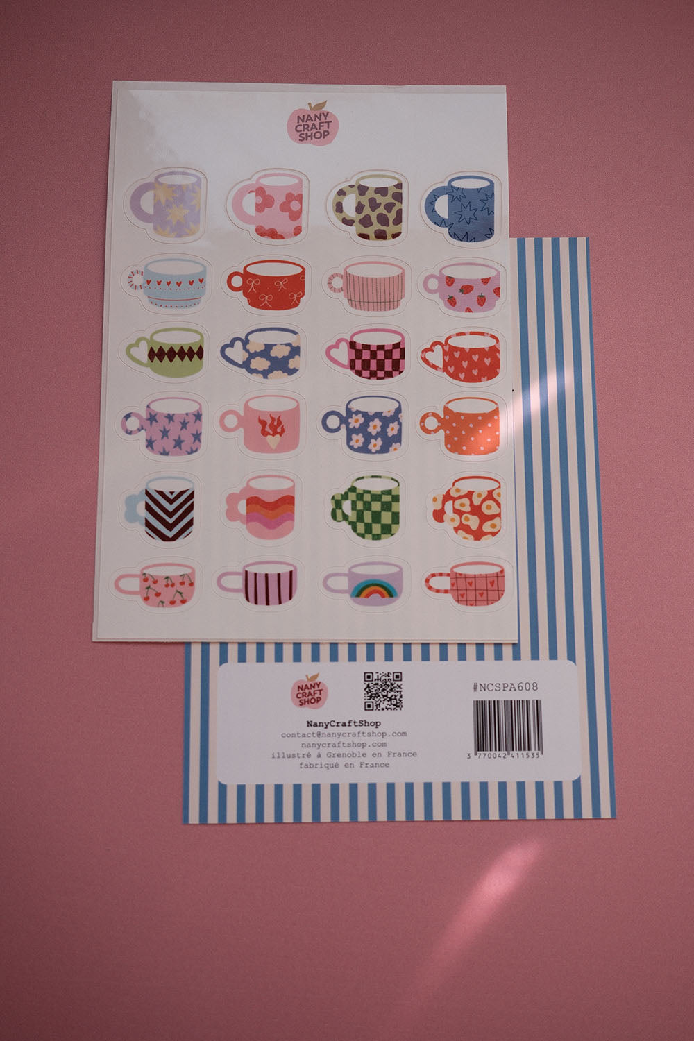 A6 Tassen-Aufkleberbogen ☕️