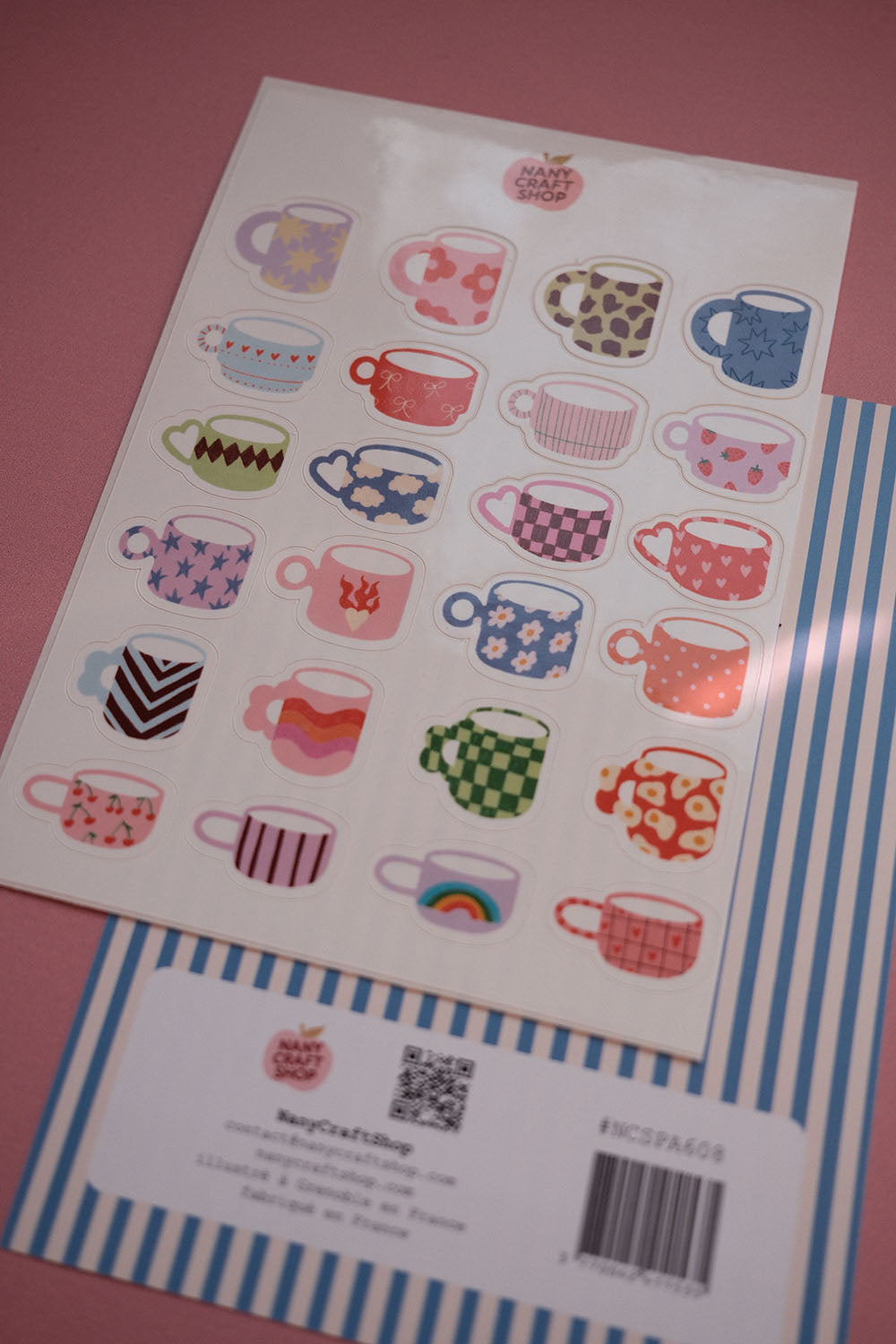 A6 Tassen-Aufkleberbogen ☕️