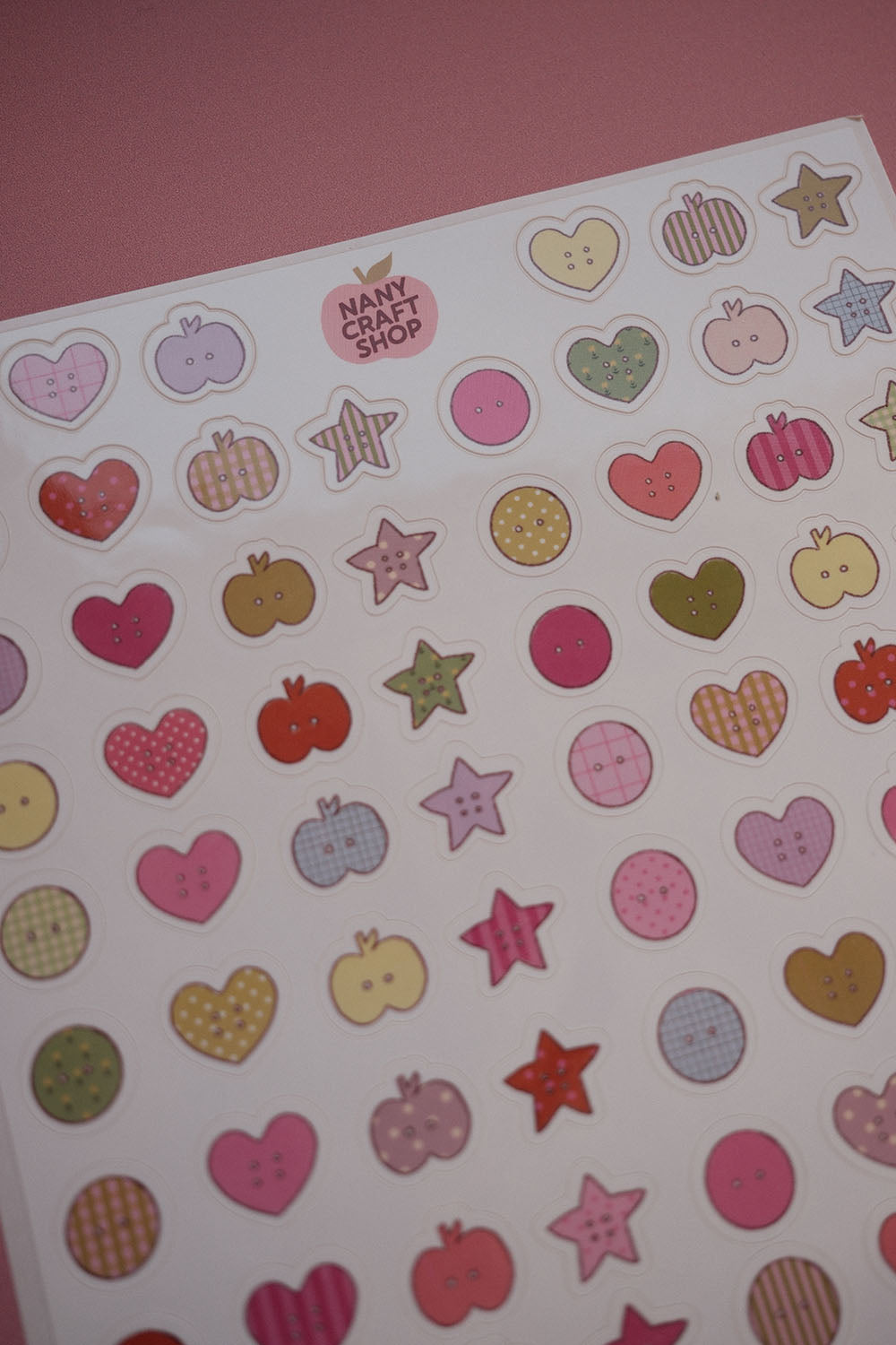 Planche stickers Mini Boutons A5