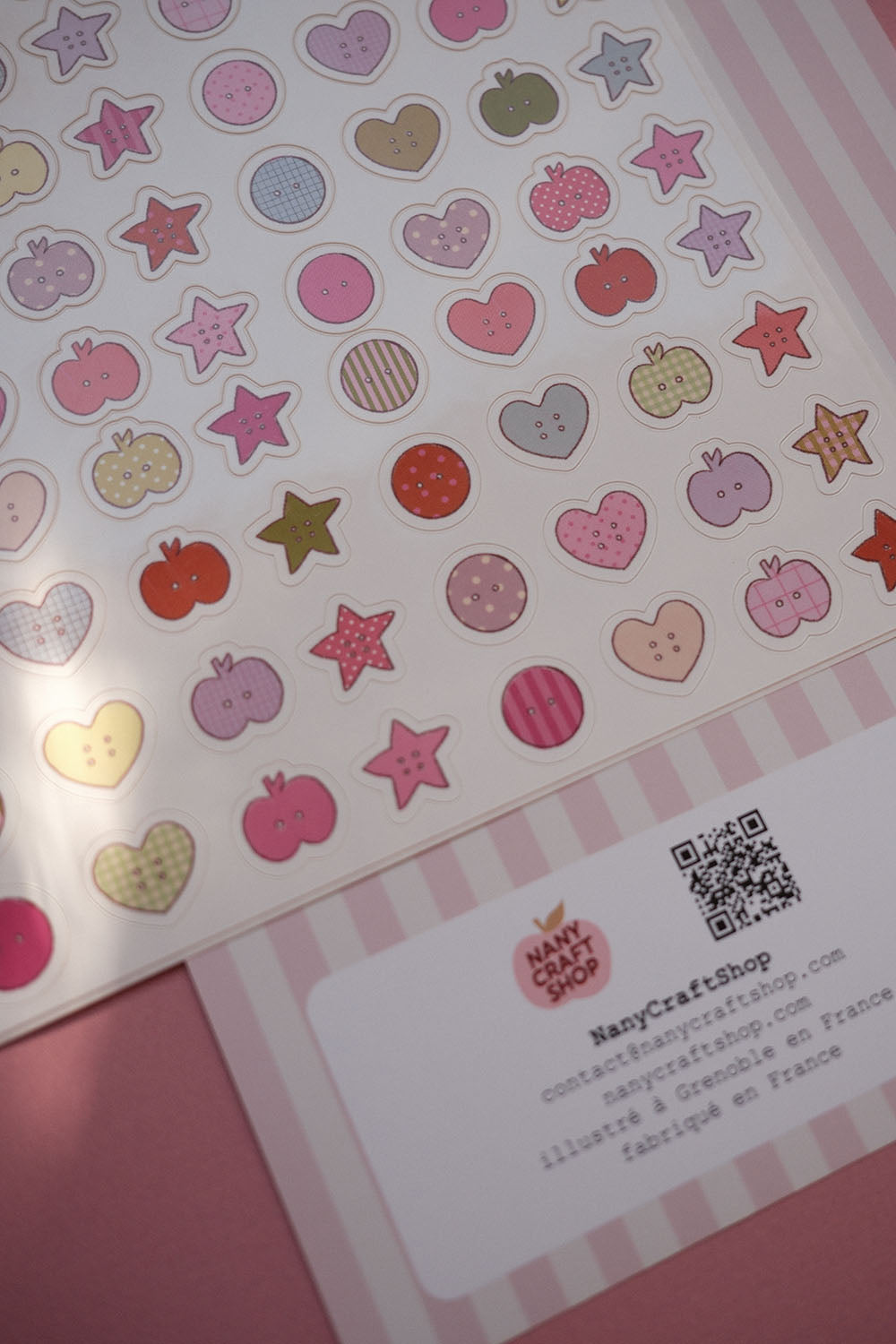 Planche stickers Mini Boutons A5