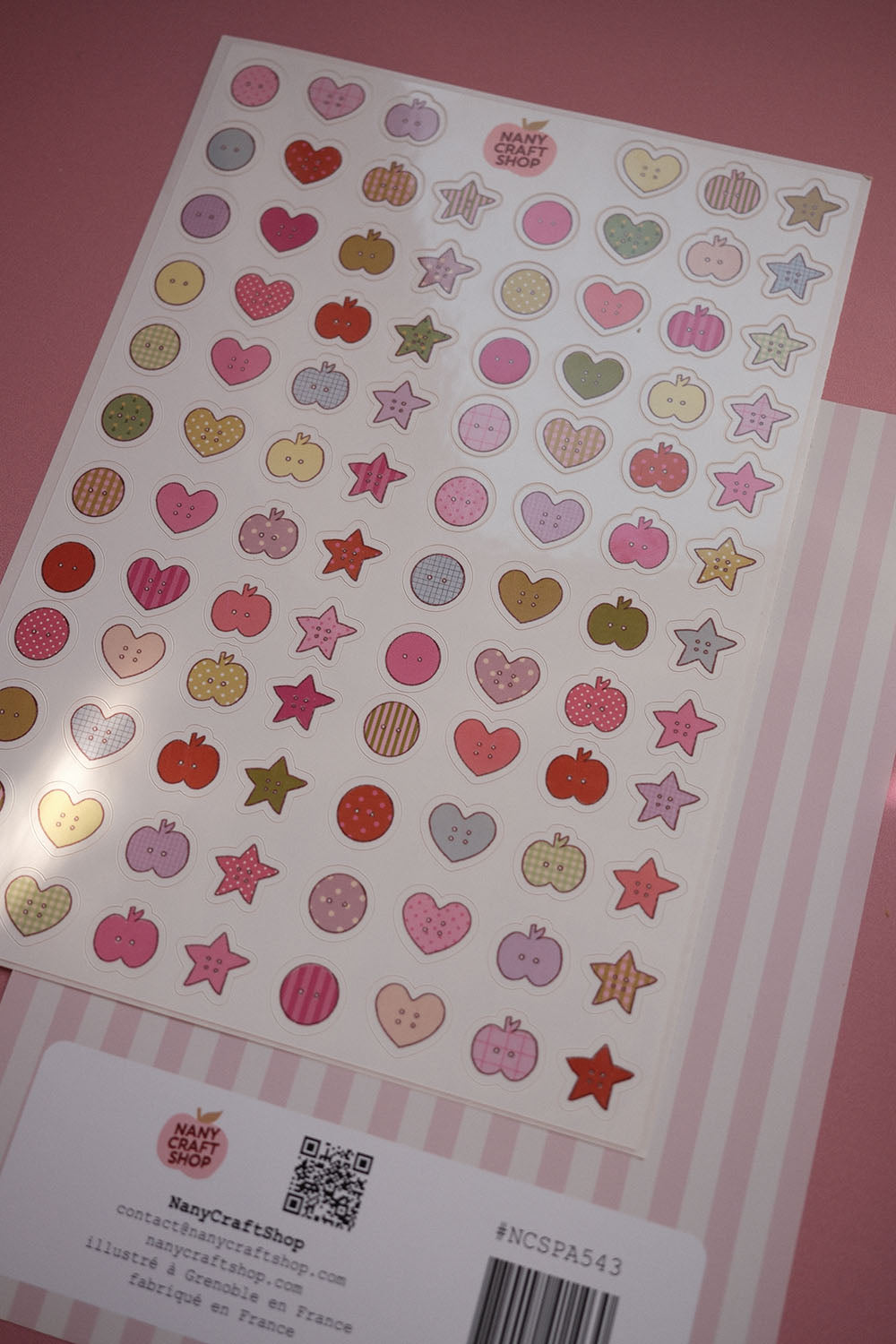 Planche stickers Mini Boutons A5